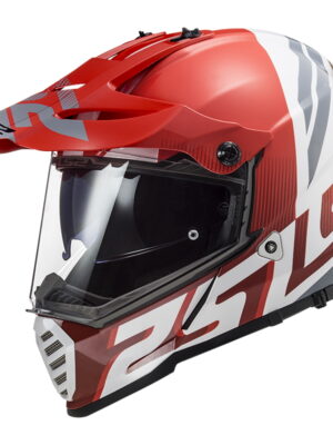 Moto prilba LS2 MX436 Pioneer Evo Evolve Red White - S (55-56)
