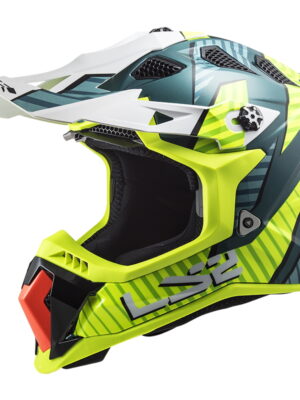 Motokrosová prilba LS2 MX700 Subverter Astro Cobalt H-V Yellow - XXL (63-64)