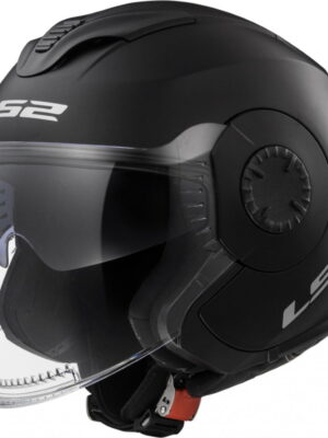 Moto prilba LS2 OF570 Verso Single Matt Black - XXL (63-64)