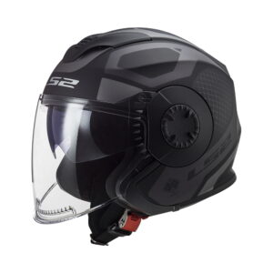 Moto prilba LS2 OF570 Verso Marker Matt Black Titanium - M (57-58)