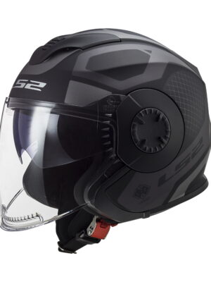 Moto prilba LS2 OF570 Verso Marker Matt Black Titanium - M (57-58)