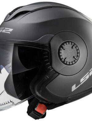 Moto prilba LS2 OF570 Verso Single Mono Matt Titanium - L (59-60)