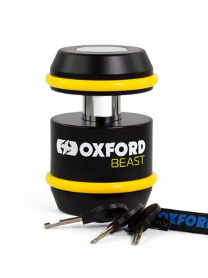 Zámok na motocykel Oxford Beast Lock čierna/žltá