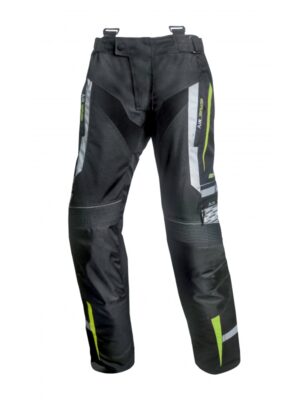 Pánske textilné moto nohavice Spark Mizzen čierna-fluo - 6XL