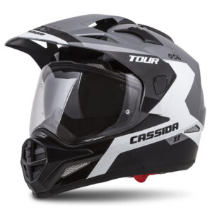 Moto prilba Cassida Tour 1.1 Spectre šedá/biela/čierna - XXL (63-64)