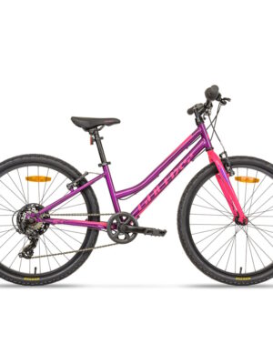 Juniorský dievčenský bicykel Galaxy Ruby 24" 9.0 fialová - 12" (138-148 cm)