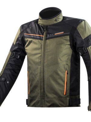 Pánska moto bunda LS2 Shadow Man Khaki Black khaki-čierna - XXL