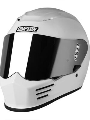 Moto prilba Simpson Speed biela XXL (63-64)