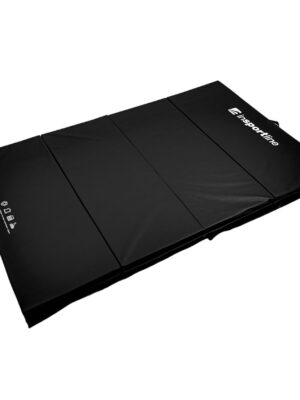 Skladacia gymnastická žinenka inSPORTline Kvadfold 200x120x5 cm čierna