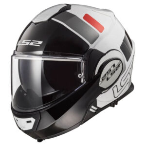 Výklopná prilba LS2 FF399 Valiant graphic Prox White Black Red - S (55-56)