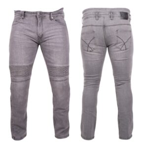 Pánske moto jeansy BOS Micas Gray - 42