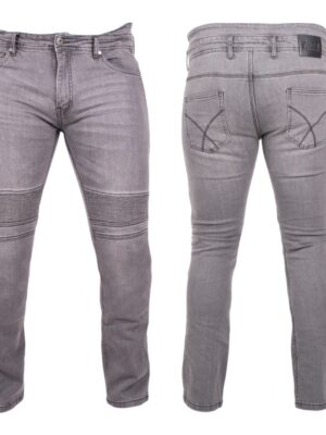 Pánske moto jeansy BOS Micas Gray - 42