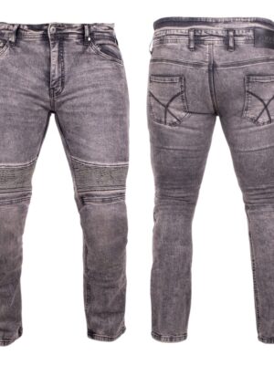 Pánske moto jeansy BOS Micas Acid Black - 34
