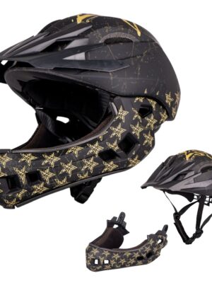 Downhill prilba W-TEC Delgada Golden Stars - S (52-56)