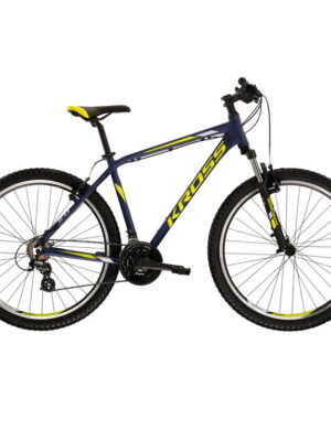 Horský bicykel Kross Hexagon 2.0 2022 tmavo modrá/limetová/šedá - S (17"