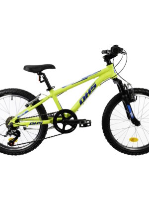Detský bicykel DHS Teranna 2023 2MB 20" Green - 10" (115-135 cm)