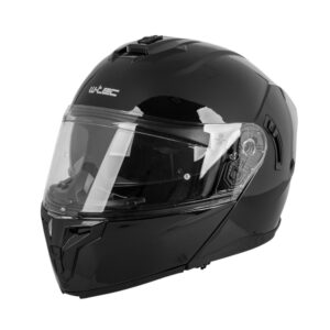Výklopná prilba W-TEC Benidor čierna- lesk - XXL (63-64)