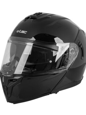 Výklopná prilba W-TEC Benidor čierna- lesk - XXL (63-64)