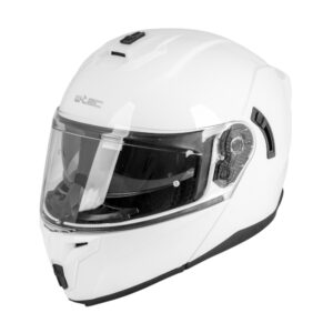 Výklopná prilba W-TEC Benidor biela lesk - XXL (63-64)