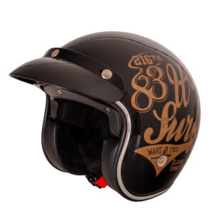 Moto prilba W-TEC Café Racer 3Ways Surf Bronze - XL (61-62)
