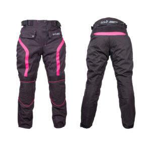 Dámske moto nohavice W-TEC Durmanes Lady čierno-ružová - XXL