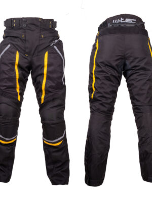 Pánske letné moto nohavice W-TEC Toranio čierno-žltá - 5XL