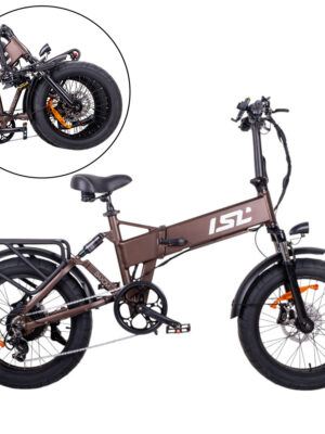 Skladací elektro fat bike ISL Baxom 840Wh 20" Deep Coffee - 16