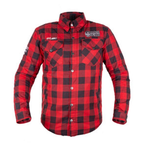 Moto košeľa W-TEC Black Heart Rattlesneak červeno-čierna kockovaná - 5XL