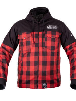 Softshellová bunda W-TEC Black Heart Rozzer červeno-čierna - 5XL