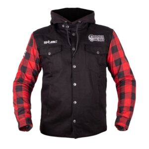 Bunda na chopper W-TEC Black Heart Ruffster čierno-červená - 5XL