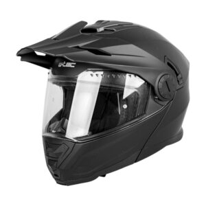 Výklopná enduro prilba W-TEC Biscaia P/J matne čierna - XXL (63-64)