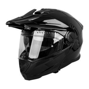 Výklopná enduro prilba W-TEC Biscaia P/J čierna- lesk - XXL (63-64)
