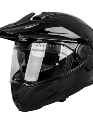 Výklopná enduro prilba W-TEC Biscaia P/J čierna- lesk - XXL (63-64)