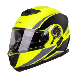Výklopná prilba W-TEC Banelmeda čierna-fluo žltá - XXL (63-64)