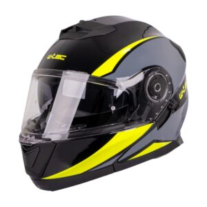 Výklopná prilba W-TEC Banelmeda šedo-čierno-fluo žltá - XXL (63-64)