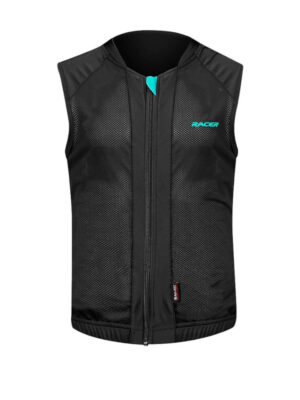 Detská ochranná vesta Racer Turtle Vest 2 čierno-tyrkysová S