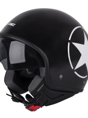 Helma na skúter W-TEC FS-710S Revolt Black čierna s hviezdou - XL (61-62)
