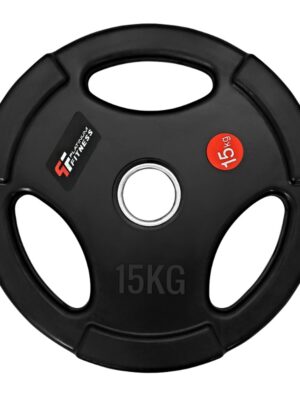 Pogumované olympijské závažie Platinum Fitness 15 kg 50 mm