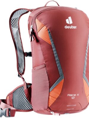 Cyklistický batoh Deuter Race X redwood-paprika