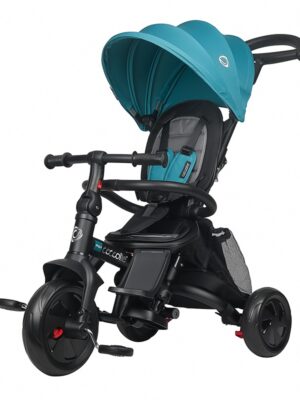 Detská trojkolka s vodiacou tyčou Coccolle Alegra Turquoise Tide