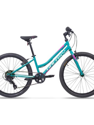Juniorský dievčenský bicykel Galaxy Ruby 24" 9.0 tyrkysová - 12" (138-148 cm)