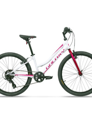 Juniorský dievčenský bicykel Galaxy Ruby 24" 9.0 biela - 12" (138-148 cm)