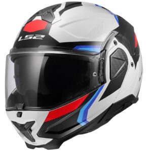Preklápacia prilba LS2 FF910 Advant II Triple White Blue Red P/J 3XL (65-66)