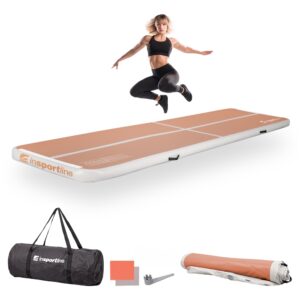 Airtrack inSPORTline Airstunt 400x100x10 cm mocha mousse Airtrack inSPORTline Airstunt 400x100x10 cm mocha mousse