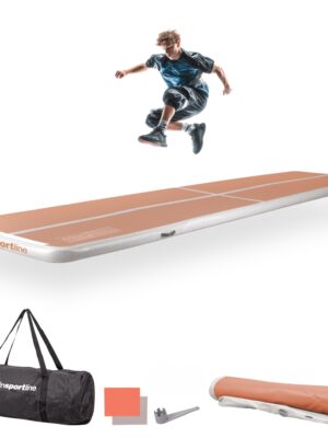 Airtrack inSPORTline Airstunt 500x100x10 cm mocha mousse