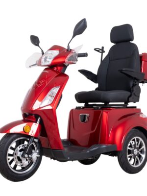 Elektrický trojkolesový vozík inSPORTline Zorica Deluxe s elektromagnetickou brzdou červená Elektrický trojkolesový vozík inSPORTline Zorica Deluxe s elektromagnetickou brzdou červená