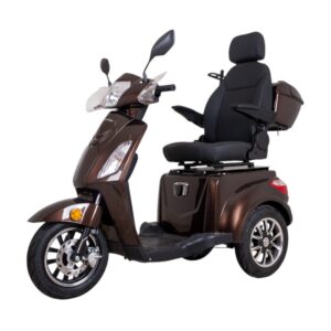 Elektrický trojkolesový vozík inSPORTline Zorica Deluxe s elektromagnetickou brzdou modrá