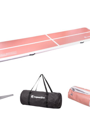 Airtrack inSPORTline Airstunt 500x100x10 cm korálová ružová