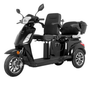 Elektrický trojkolesový vozík inSPORTline Zorica Duo dvojmiestny čierna Elektrický trojkolesový vozík inSPORTline Zorica Duo dvojmiestny čierna