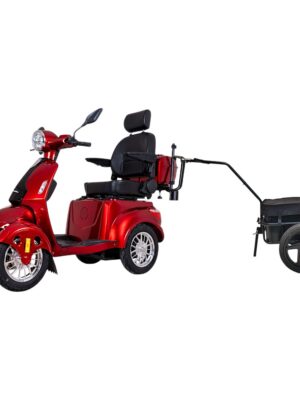 Elektrický štvorkolesový vozík inSPORTline Antun s ťažným rámom a prívesom červená Elektrický štvorkolesový vozík inSPORTline Antun s ťažným rámom a prívesom červená